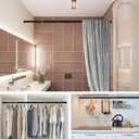 Tension Curtain Rod 43 to 162 Inches (3.6 to 13.5 ft), 1.26" Diameter Spring Adjustable Heavy Duty Long Large Curtains Pole for Windows Door Bathroom Patio Outdoor No Drilling, Black
