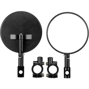KEMIMOTO Premium Billet Aluminum Motorcycle Mirrors, 7/8'' Handlebar Mount, Compatible with E-Bikes, Scooters, ATVs, and UTVs