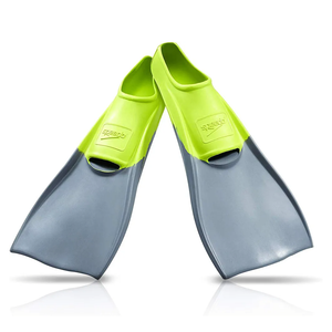 Speedo Unisex-Adult Swim Training Fins Rubber Long Blade, XS