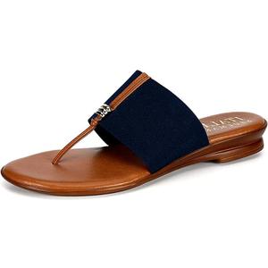 ITALIAN Shoemakers Women's Afia Sandal (5, Navy)