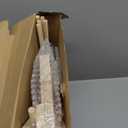 Menkxi 6 Tier Wooden Ribbon Organizer Ribbon Holder Rack Thread Washi Tape Spool Holder Storage Organizer for Sewing Craft Wreath Crochet Roll Florist Arts Wrapping Gift