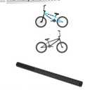 1 Pcs Universal Bike Seat Posts Lightweight 22.2x300mm Bike Saddle Post Seat Tube Matte Black Carbon Fiber