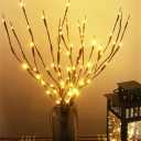 AMARS 3pcs Lighted Artificial LED Branch Lights with Timer Battery Operated Fairy Spirit Decorative Twig Tree Decorations for Home Living Room Vase Christmas (29inch, Auto 6H ON/18H Off, Warm White)