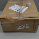 Modern Floor Lamp, 3-Ways Dimmable Standing Lamp with Linen Shade, Adjustable Height, Foot-Step Switch, Reading Lamp for Living Room, Bedroom, Office, 9W Bulb Included (Black)