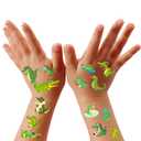 Oringaga 400PCS Reptile Crocodile Alligator Temporary Tattoos Sticker- Crocodile Alligator Party Birthday Supplies Decorations Goodie Bag Favors Stickers(24 Sheets)