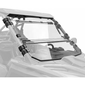 Flip Windshield for Polaris RZR PRO XP/ XP4/ PRO S/ S4 2025-2026 3-In-1 Clear Front Window,1/5" Hard Coated Poly Front Windscreen, Anti-UV Full Windshield, Can be Fully Closed, Vented, or Open