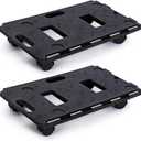2 Pack Dolly Cart Multipurpose Furniture Mover with 5 Wheels Moving Supplies 220lbs Weight Capacity Each Movers Dollies