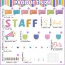 2 x Staff Shout Out Bulletin Board Decorations Staff Shout Outs Bulletin Board Set Appreciation and Recognition DIY Craft Cutouts for School Classroom Office Employee Appreciation Wall Door Decor Supplies, 59.055 inches x 35.43 inches