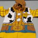 Disney Toy Story Woody or Buzz Lightyear Boys Zip Up Hoodie for Toddler and Little Kids Dark Yellow 2T