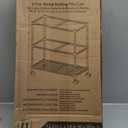Oceanstar Portable 2-Tier Metal Rolling File Cart, Black