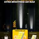 9005 H11 Light Bulbs Combo, 6500K Cold White Super Bright Fog Light, 140W, Pack of 4