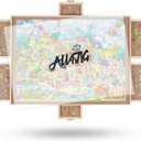 ALL4JIG 1500 Pieces Rotating Puzzle Board with 6 Drawers and Cover,25"x34"Portable Wooden Jigsaw Puzzle Table for Adults,Lazy Susan Spinning Puzzle Boards Birthday Gift for mom (Medium)