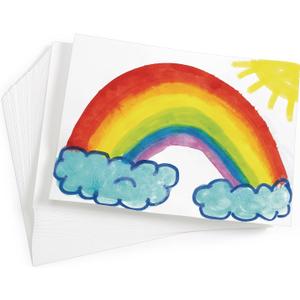 Colorations Art Paper, 9" x 12" Painting & Craft Paper, Finger Paints, Watercolor, Tempera, Drawing, Art Room & Homeschool Crafts 100 sheets