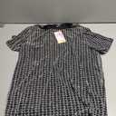 WDIRARA Men's Metallic Rave Shirt Short Sleeve Crewneck Pullover Party T Shirt Top Size L