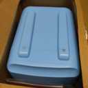 CROWNFUL Mini Fridge, 4 Liter/6 Can Portable Cooler and Warmer Personal Fridge for Skin Care, Cosmetics, Food,Great for Bedroom, Office, Car, Dorm, ETL Listed (Blue), 5.33x5.64x8.09 inches