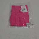 Cyanstyle Womens Double Lined Long Sleeve Crop Tops Shirts Square Neck Tight Fitted Going Out T-Shirt Neon Rose Red S