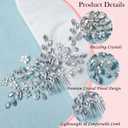 10 pcs Wedding Hair Accessories Bridal Hair Pins Silver Rhinestone with Pearls Hair Pieces for Brides Women Girls (Silver A)