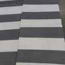 FH Home Outdoor Rug - Waterproof, Fade Resistant, Reversible - Premium Recycled Plastic - Striped - Large Patio, Deck, Sunroom, RV, Camping - Brittany Stripe - Gray & White - 9 x 12 ft Foldable