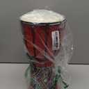 MUINS Djembe drum,6'' x 12'' African Hand Drum Carved Mahogany African Drums with Goatskin Drumhead for Kids and Adults Beginners (Red, 6 inch)