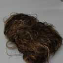 CAISHA 100% HUMAN HAIR Scrunchie Hair Piece Updo Braid Hair Scrunchy Messy Bun Black Light Brown Mix H312h