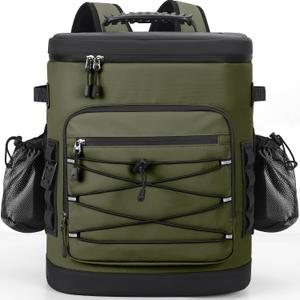 Large 52cans Cooler Backpack, Insulated, Waterproof, Leak Proof, 30L Large Capacity