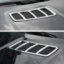 ABS Chrome Engine Roof Hood Sticker Trim For Mercedes Benz ML GL GLE GLS 2013-2017