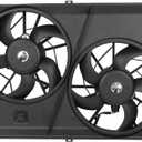 SCITOO Engine Radiator Condenser Cooling Fan Assembly Compatible with Chevrolet & for GMC & for Buick & for Saturn Models, for Traverse 2009-2017, for Acadia 2007-2016, for Outlook 2007-2010