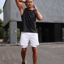 Pilamor Mens Tank Tops 3 Pack,Quick Dry Gym Sleeveless Muscle T Shirts for Men's Fitness (XL)