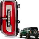 Tail lights Compatible with 2021-2025 Ford Bronco Rear Lights Assemblies OE Factory Style LED Model Taillights Replace M2DZ13405B (Bronco, Left Driver Side)