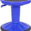 Flash Furniture Carter Adjustable Height Active Learning Stool for Classrooms, Backless Wobble Stool with 360-Degree Swivel, 14" - 18" H, Blue