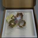 DIY Mini Museum Silhouette Box, Shadow Box Frame Kit with Gold Mini Frames and Figurines, Upgrade Shadow Box Frame Kit, DIY Photo Family Memory Display Case Frame for Anniversary, Wedding, Birthday, 1"L x 1"W x 3"H