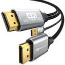 Active HDMI to DisplayPort Cable (4K 60Hz,1080p@120Hz) 6FT Uni-Directional HDMI Source to DP Monitor Adapter Display Port Cord Compatible with PC,Laptop,AMD,NVIDIA,PS5,Xbox