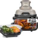 Ninja Crispi Glass Air Fryer, 4-in-1, Stone, FN101ST, 4 QT