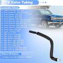 12574660 PCV Valve Tube for Chevy Silverado 1500 2500 3500 Positive Crankcase Ventilation Valve Tubing for GMC for Sierra Yukon for Cadillac Escalade ESV 12563269 12569643