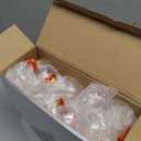 Patelai 36 Pieces Christmas Drink Balls, Clear Plastic Fillable Xmas Ornaments Drink Bulbs, Xmas Tree Hanging Ornaments, Water Bottle with Stickers, DIY Hanging Pendant Ball for Party Decor (Gold)