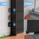 probebi Retractable Baby, Child & Dog Gates for Stairs, Extends to 54" Wide 34" Tall, Use for Outdoor, Indoor, Hallways, Doorways, Deck, Porch, Black