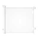 Retractable Baby Gate for Doorways and Stairs, Mesh Safety Gate for Pet, Indoor & Outdoor Use, One-Hand Operation, Easy Installation, 33.6" Tall, Expands to 55" WideWhite,33.6"x55")