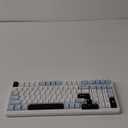 AULA F99 Wireless Mechanical Keyboard, Hot Swappable Custom Keyboard,Pre-lubed Linear Switches,Gasket Structure,RGB Backlit Gaming Keyboard (Blue&White)