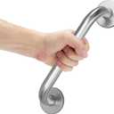 AmazerBath Grab Bars for Shower 9" L x 1" D, Handicap Shower Grab Bars for Senior Anti Slip, Shower Safety Bars for Wall Stainless Steel, Holds up to 500LBs, Brushed Nickel