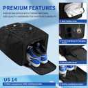 52L Pickleball Bag Fits 6+ Paddles,Pro Pickleball Backpack with Wet Dry Separation,Shoe Compartment,Hidden Ball Net,Designed for 2 Players Family and Couples