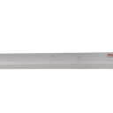 White Cordless Faux Wood Window Blind, Room Darkening Horizontal Window Blinds with Matching Decorative Valance