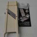 Benriner Mandoline Slicer with 4 Blades, Japanese Stainless Steel, BPA Free, 12.75 x 3.625-Inches, Beige