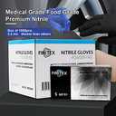 FINITEX - Black Nitrile Disposable Gloves, Exam Gloves, Powder-free, Latex-free, 3mil, 1000PCS (Medium)