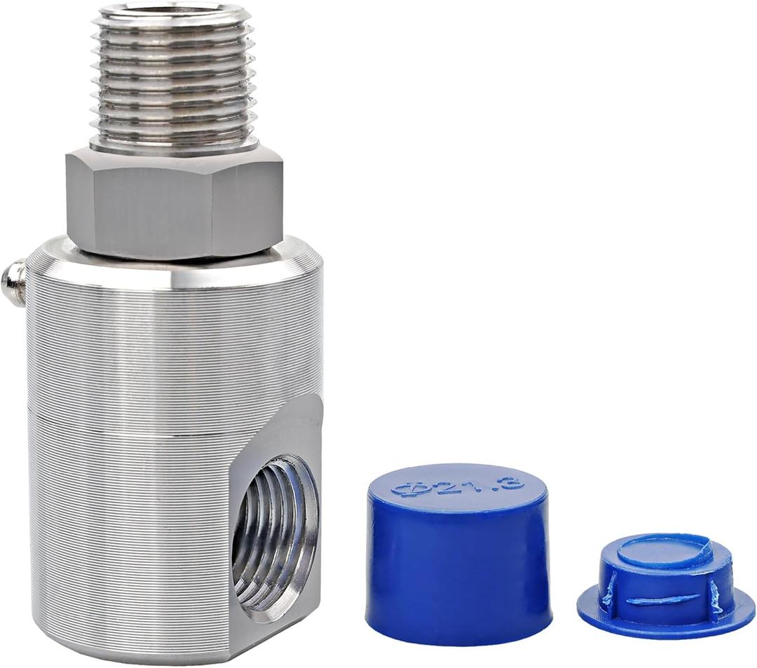 1/2 Inch MXF Hose Reel Swivel with Grease Zerk- 5124-Ni-AL Heavy Duty Hose Reel Swivel Fitting Fitting for Home and Industrial Steel Hose Reels - Replace 9SS8MP50XFP50-Ni-AL #5124
