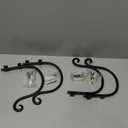 AJART Hanging Plant Hanger Outdoor: Bird Feeder Hangers for Outside - 8 inch Plant Hooks for Hanging Flower Baskets 4 Pieces