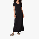 Amazon Essentials Women's Short-Sleeve Maxi Dress, Flowy. Size Small