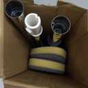 TreeLen Long Handle Shower Bathtub Tub Scrubber with 180 Head & 5 Replaceable Heads -49" Bathroom Cleaning Brush for Bathtub, Tiles, Glass (Non-Scratch Scouring Pads Included)