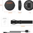 moofit HW401 Heart Rate Monitor Armband, IP67 Waterproof, Support Bluetooth/ANT+, Rechargeable Optical Heart Rate Sensor Bracelet Works with Wahoo, Strava, Elite HRV