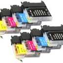 JHXRBZR Compatible with Ink Cartridges LC38 LC985 LC990 LC39 LC975 DCP-J125 DCP-J315W DCP-J515W MFC-J415W MFC-J410 Printers(2 Set)