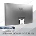 Monitor Arm/Mount VESA Bracket Adapter Compatible with MSI Monitor (MD271UL, MD271ULDE) - 75x75mm 100100mm White